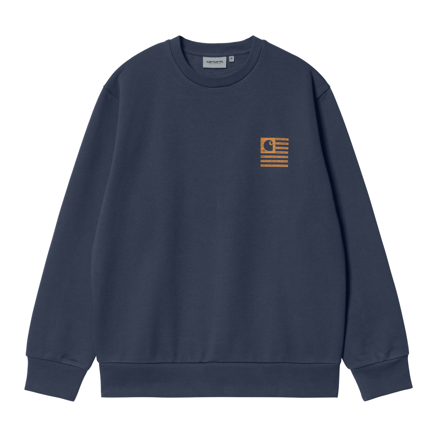 Carhartt WIP Label State Flag Sweatshirt - Enzian Ochre