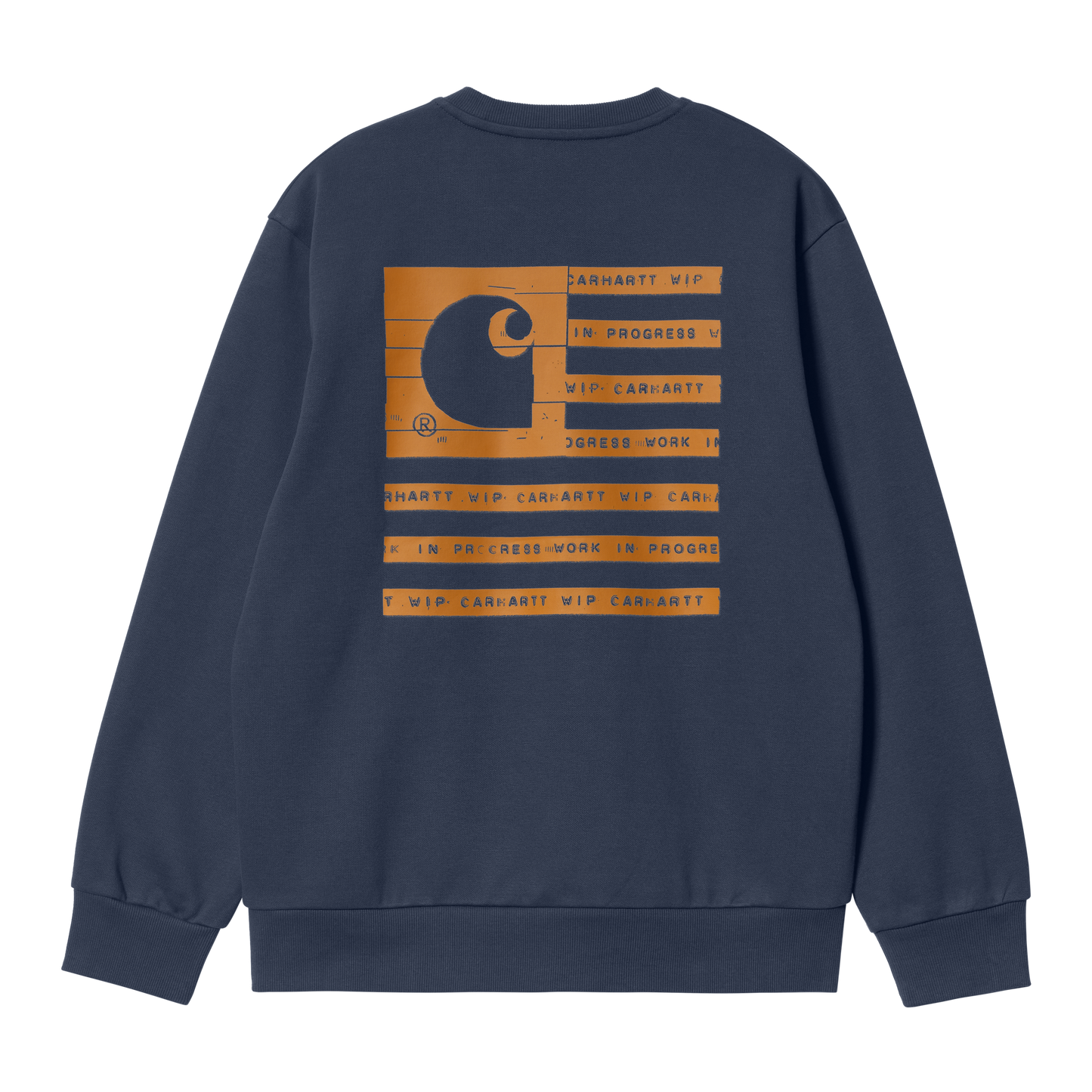 Carhartt WIP Label State Flag Sweatshirt - Enzian Ochre