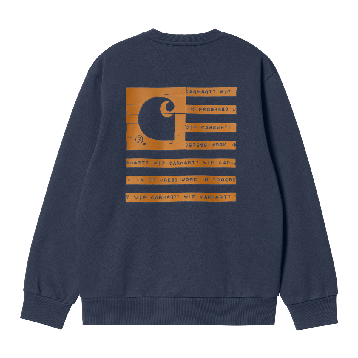 Carhartt WIP Label State Flag Sweatshirt - Enzian Ochre