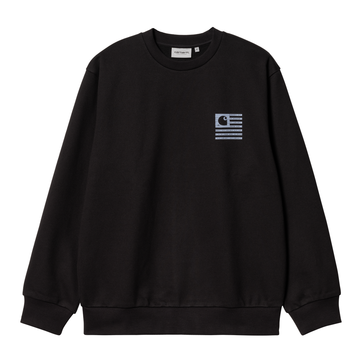 Carhartt WIP Label State Flag Sweatshirt - Black Misty Sky