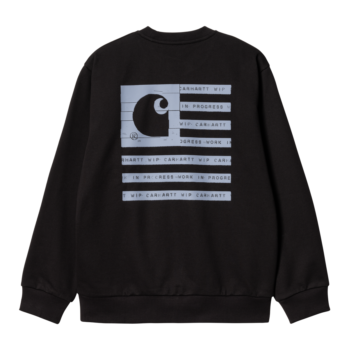 Carhartt WIP Label State Flag Sweatshirt - Black Misty Sky