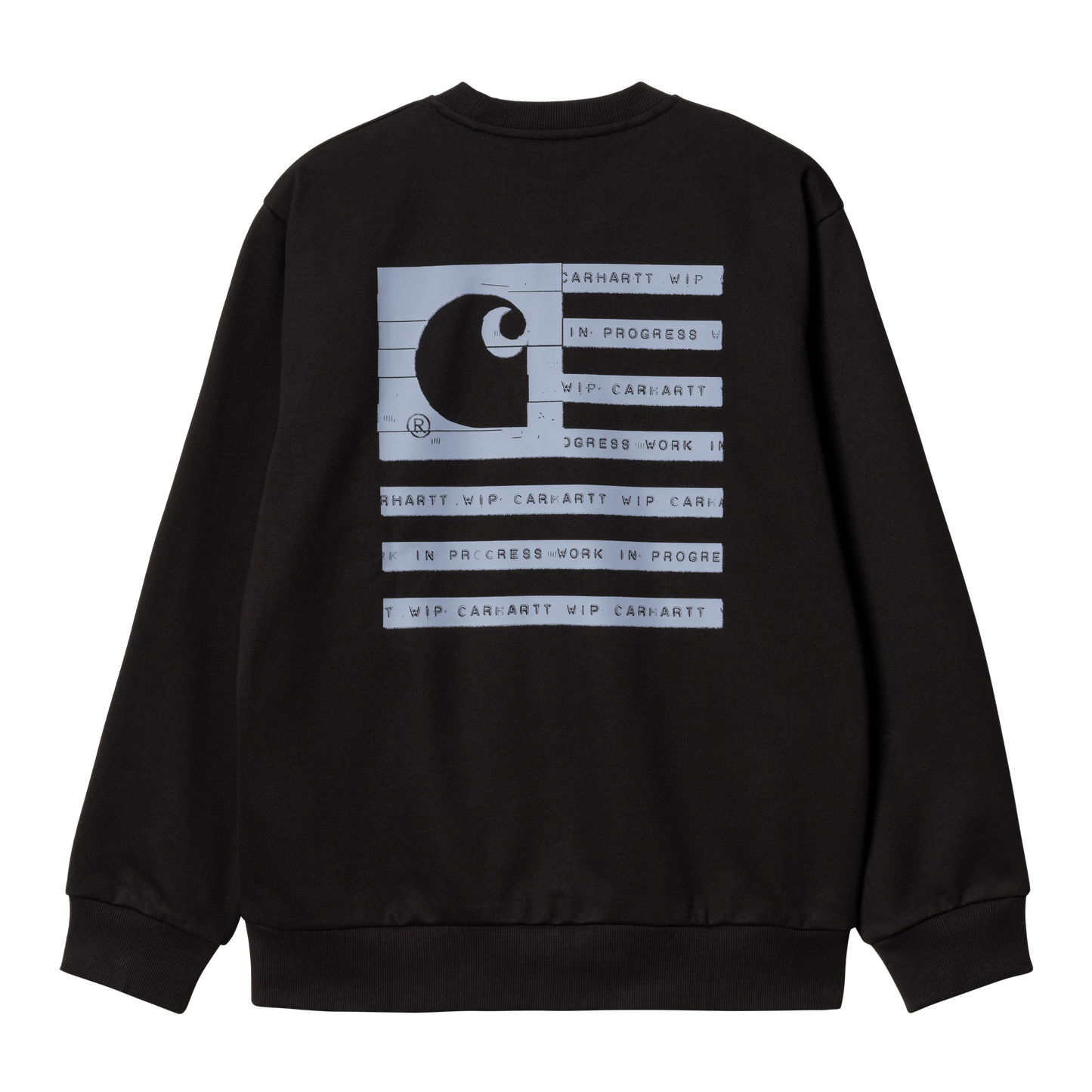 Carhartt WIP Label State Flag Sweatshirt - Black Misty Sky