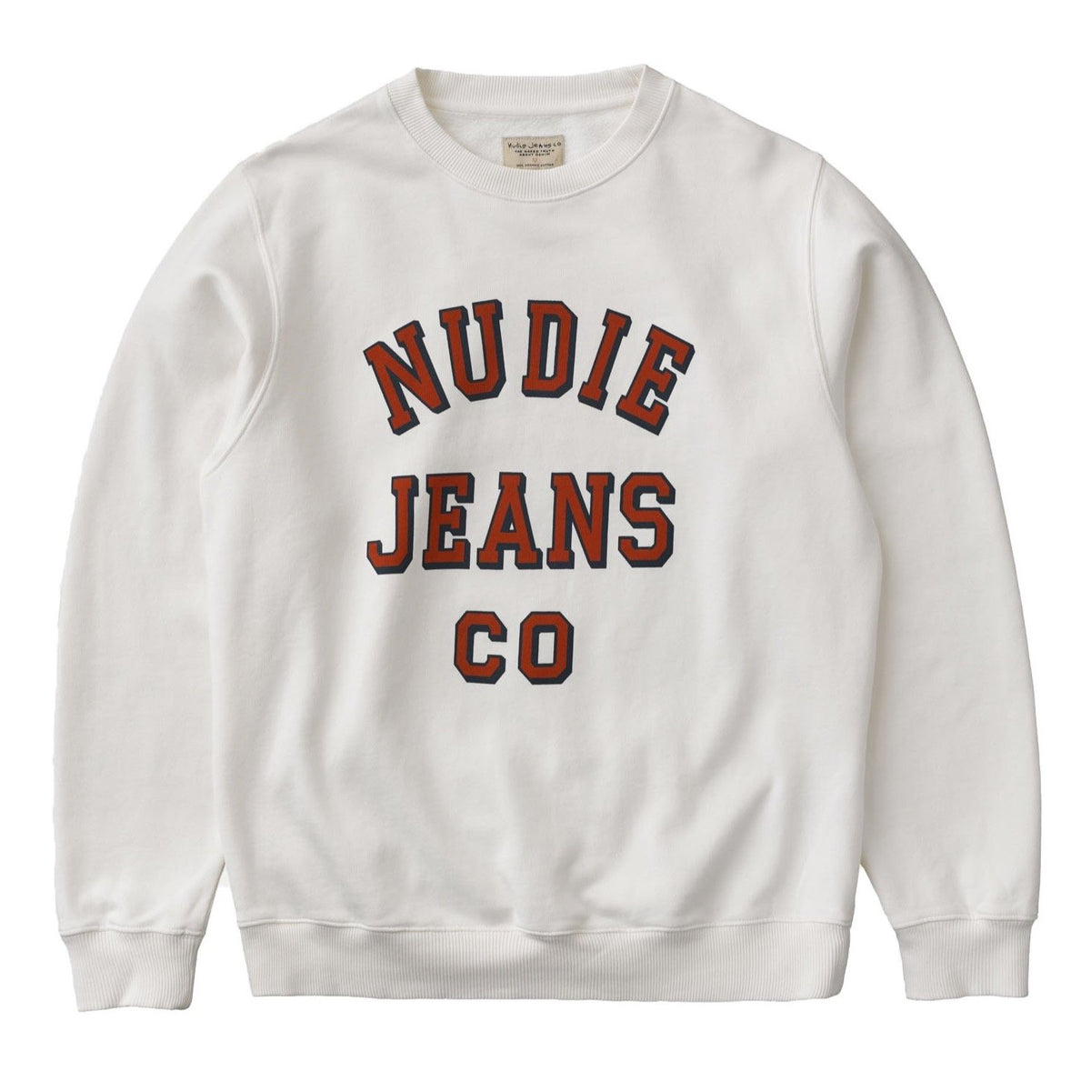 Nudie Jeans Co. Lasse Nudie Jeans CO Sweatshirt - Chalk White