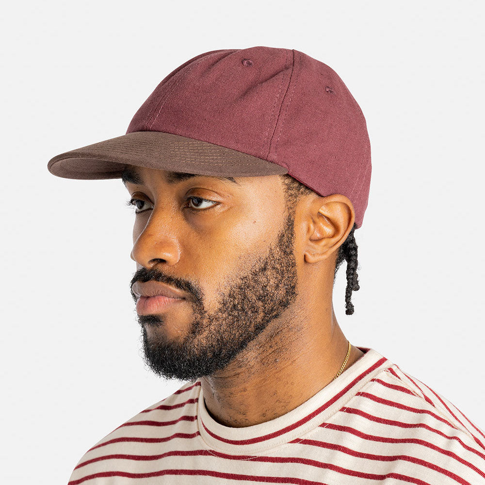 General Admission Linen Cap - Burgundy