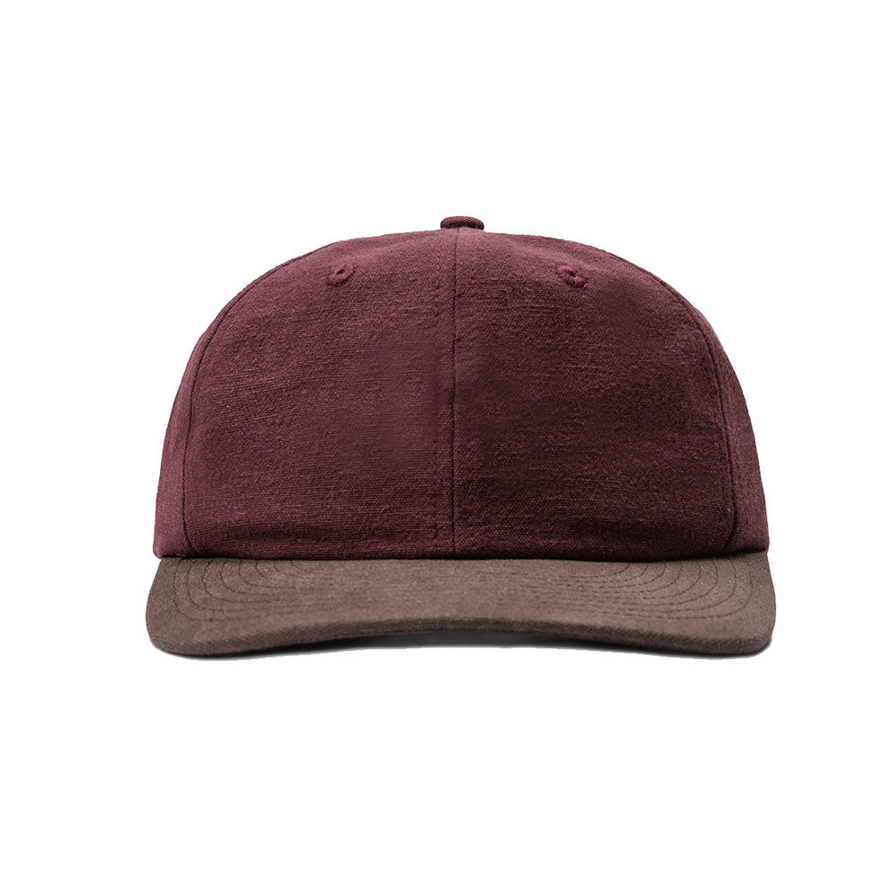 General Admission Linen Cap - Burgundy