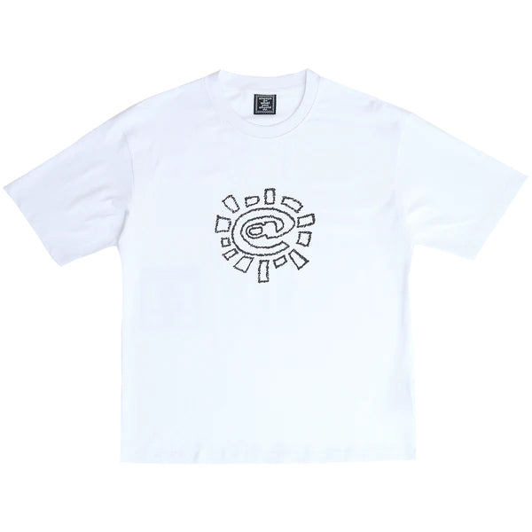 Always Do What You Should Do Sketchy Sun Tee - White