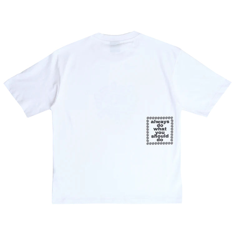 Always Do What You Should Do Sketchy Sun Tee - White