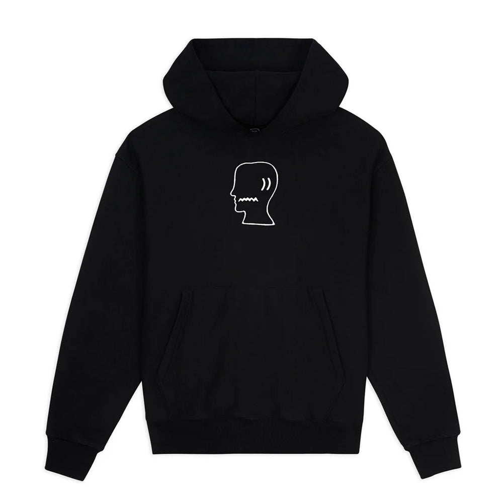 Brain Dead BD Logo Head Hoodie - Black
