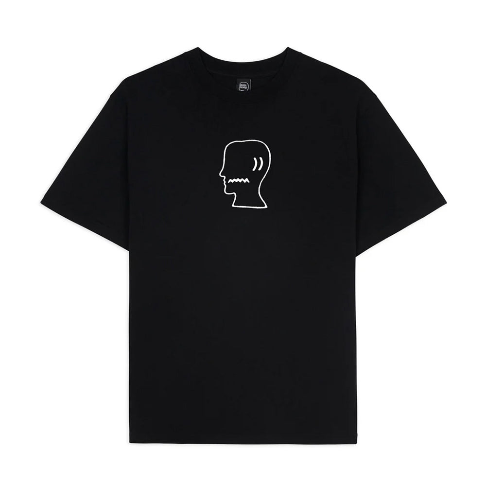 Brain Dead BD Logo Head T-Shirt - Black