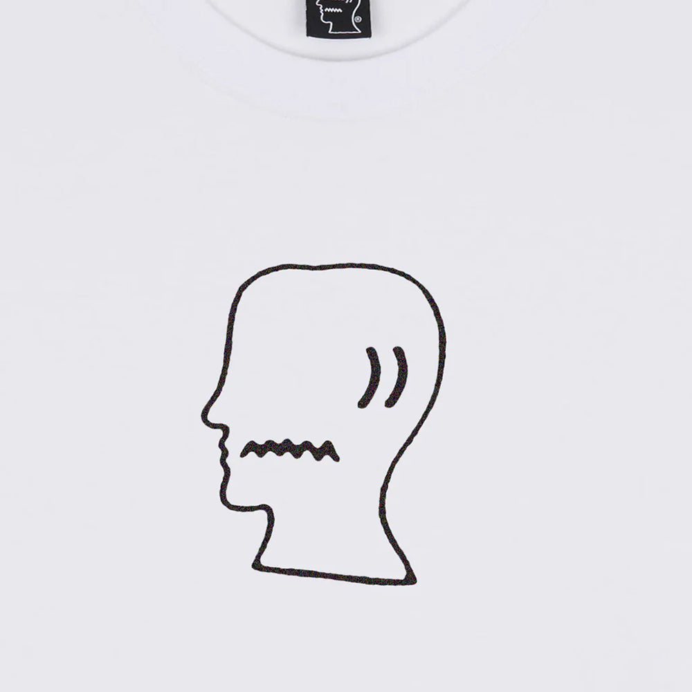 Brain Dead BD Logo Head T-Shirt - White