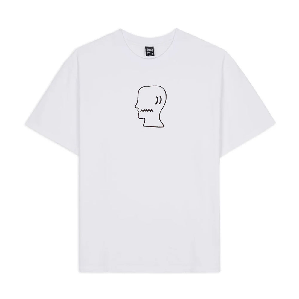 Brain Dead BD Logo Head T-Shirt - White