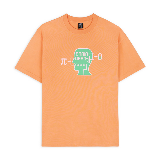 Brain Dead Low Battery T-Shirt - Peach