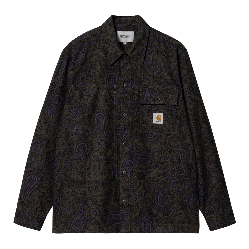 LS Charter Shirt - Paisley Print Plant