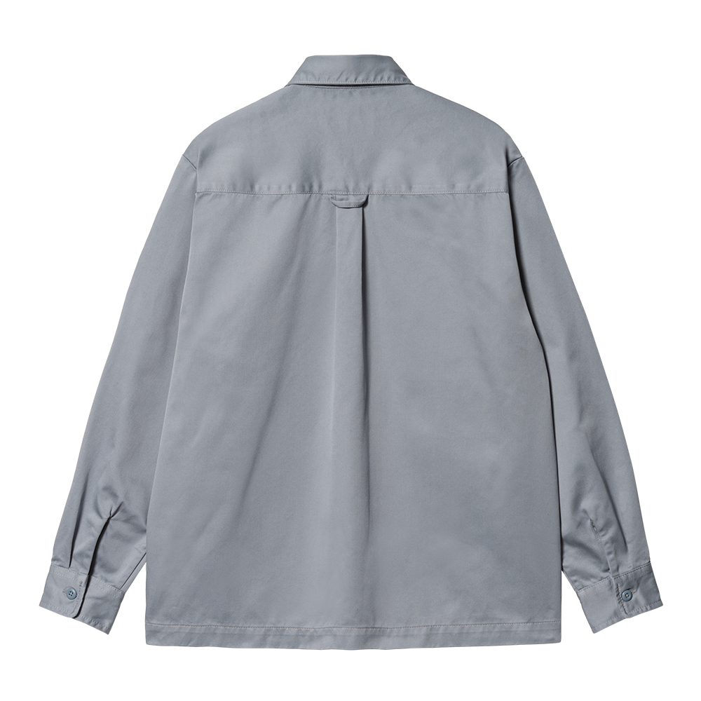 Carhartt WIP L/S Craft Zip Shirt - Mirror Rinsed