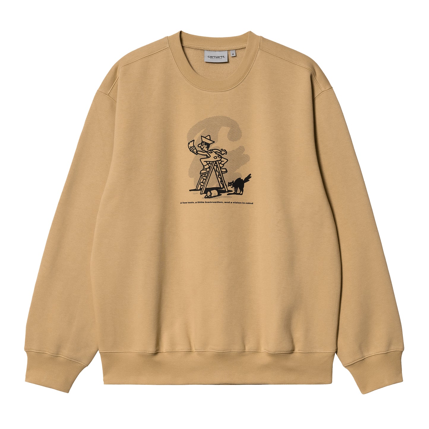 Carhartt WIP Lucky Painter Sweatshirt - Dusty Hamilton Brown Black