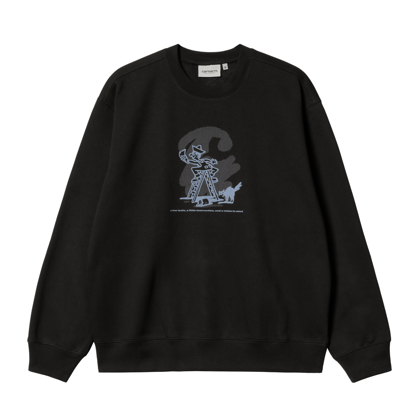 Carhartt WIP Lucky Painter Sweatshirt - Black Misty Sky