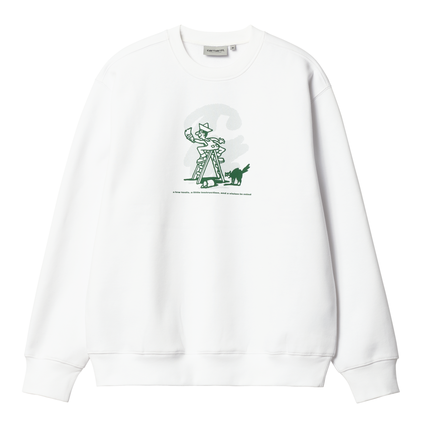 Carhartt WIP Lucky Painter Sweatshirt - White Bonsai