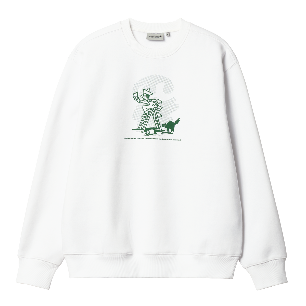 Carhartt WIP Lucky Painter Sweatshirt - White Bonsai