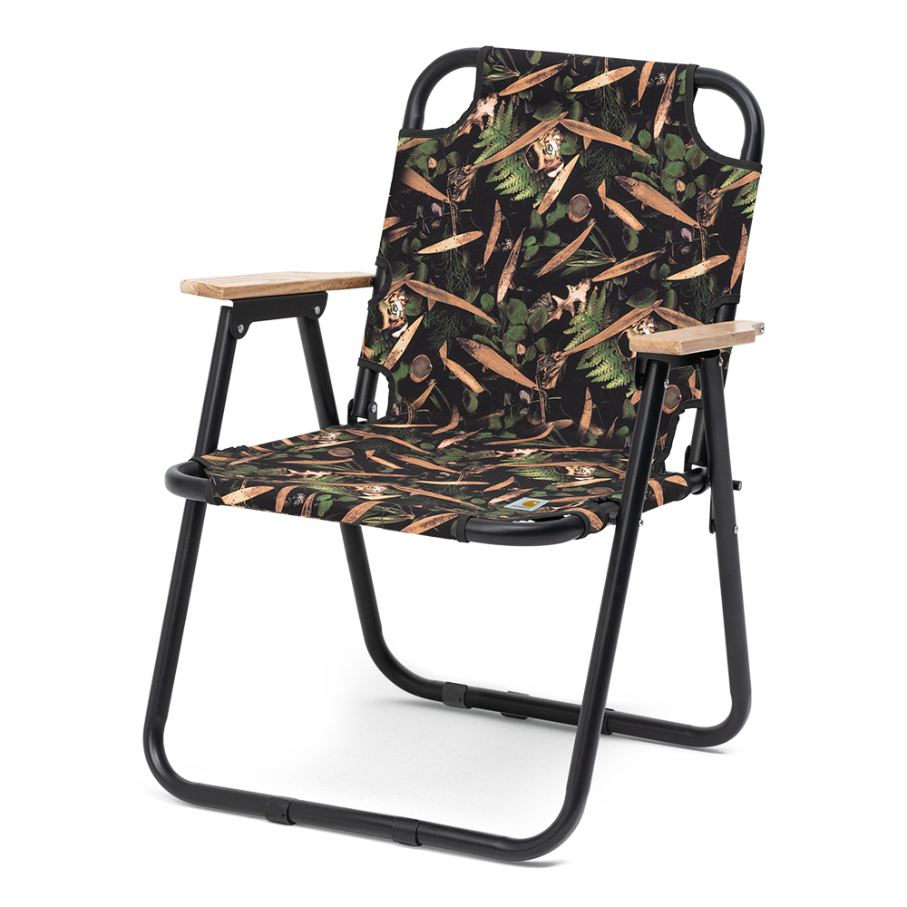 Carhartt WIP Lumen Folding Chair - Print Black