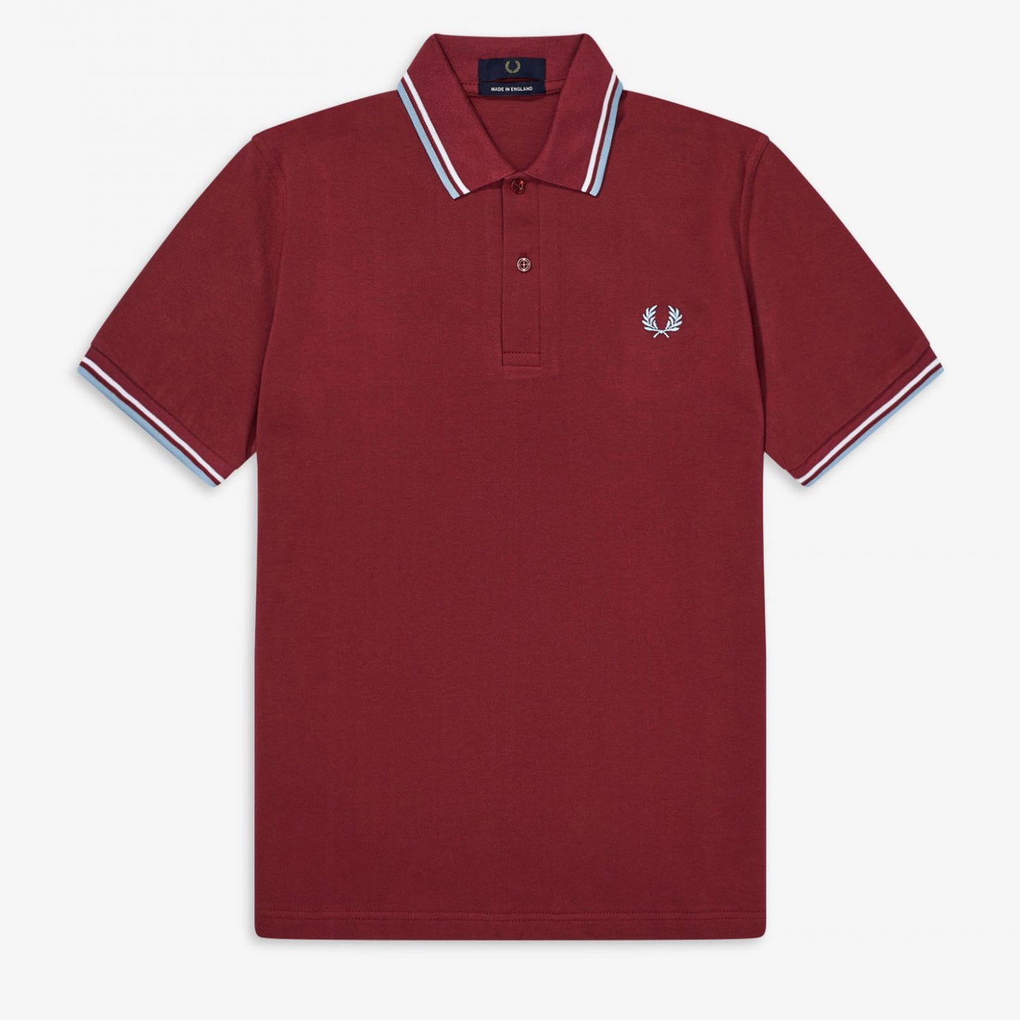 Fred Perry Twin Tipped Polo - Maroon