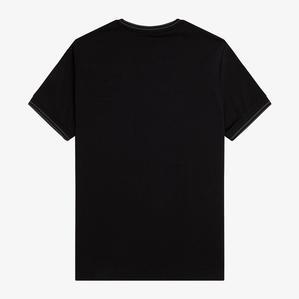 Fred Perry Twin Tipped T-Shirt - Black Court Green
