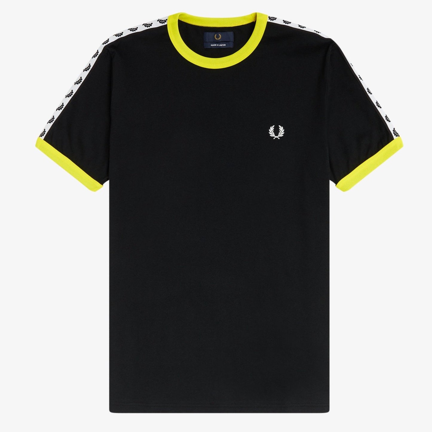 Fred Perry Made In Japan Luminous Ringer T-Shirt - Black