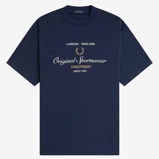 Fred Perry Original Sportswear Tee - Tennis Blue