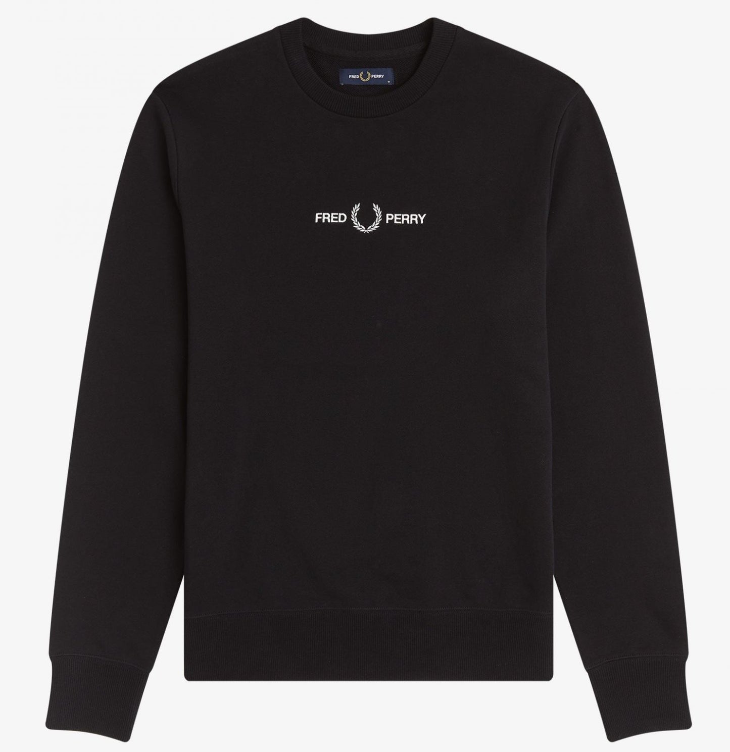 Fred Perry Embroidered Sweatshirt - Black