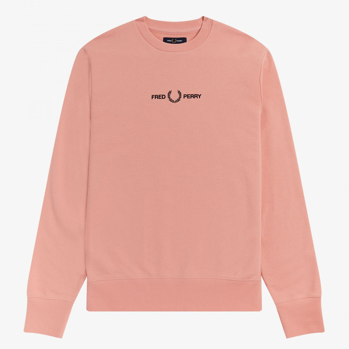 Fred Perry Embroidered Sweatshirt - Peach