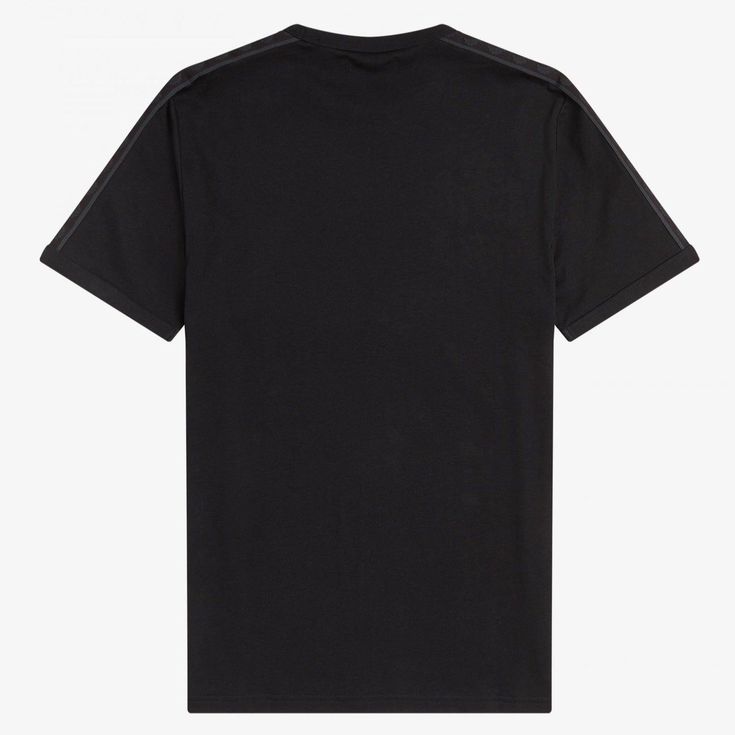 Fred Perry Tonal Taped Ringer T-Shirt - Black