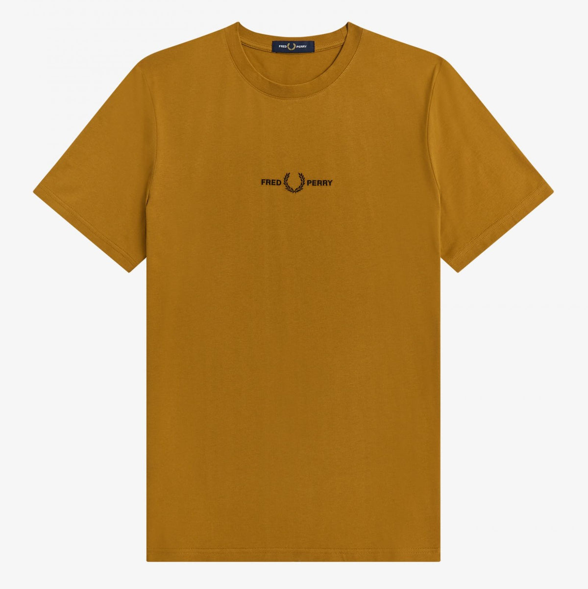 Fred Perry Embroidered T-Shirt - Dark Caramel