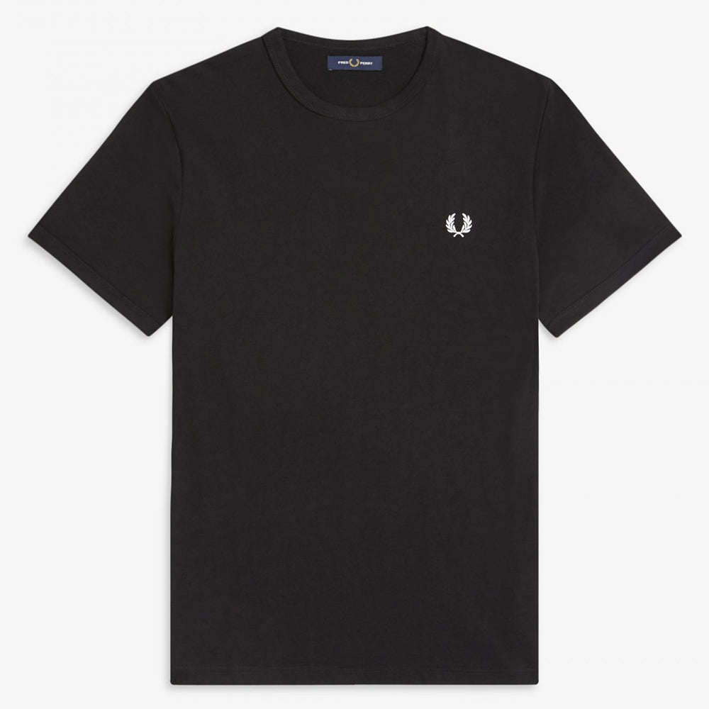 Fred Perry Ringer T-Shirt - Black