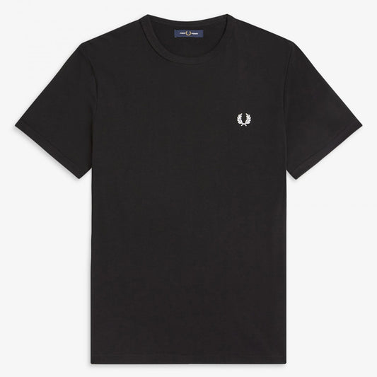 Fred Perry Ringer T-Shirt - Black