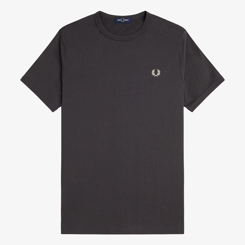 Fred Perry Ringer T-Shirt - Anchor Grey