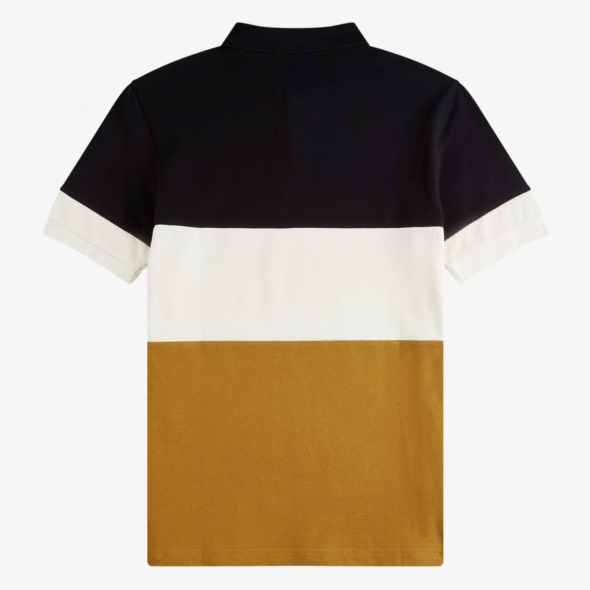 Fred Perry Colour Block Polo Shirt - Dark Caramel