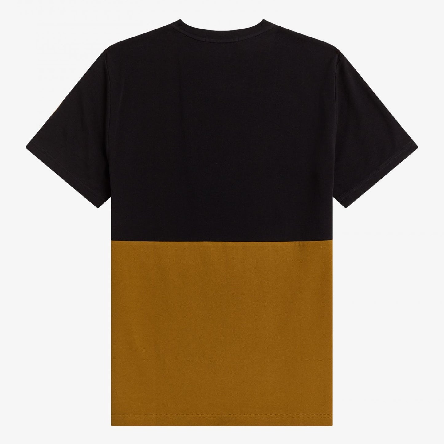 Fred Perry Panelled Stripe T-Shirt - Dark Caramel