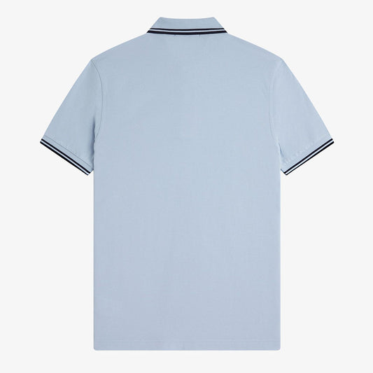 Fred Perry Twin Tipped Polo Shirt - Light Smoke Navy