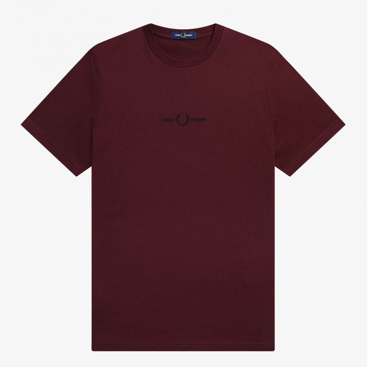 Fred Perry Embroidered T-Shirt - Ox Blood