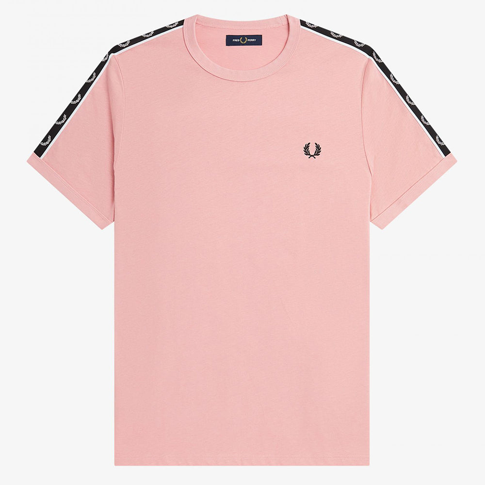Fred Perry Contrast Tape Ringer T-Shirt - Chalky Pink