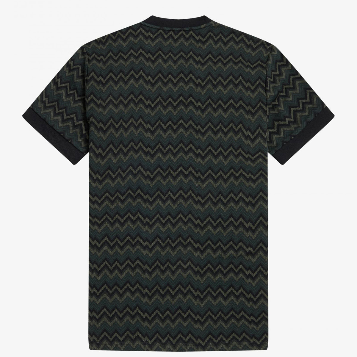 Fred Perry Jacquard T-Shirt - Night Green