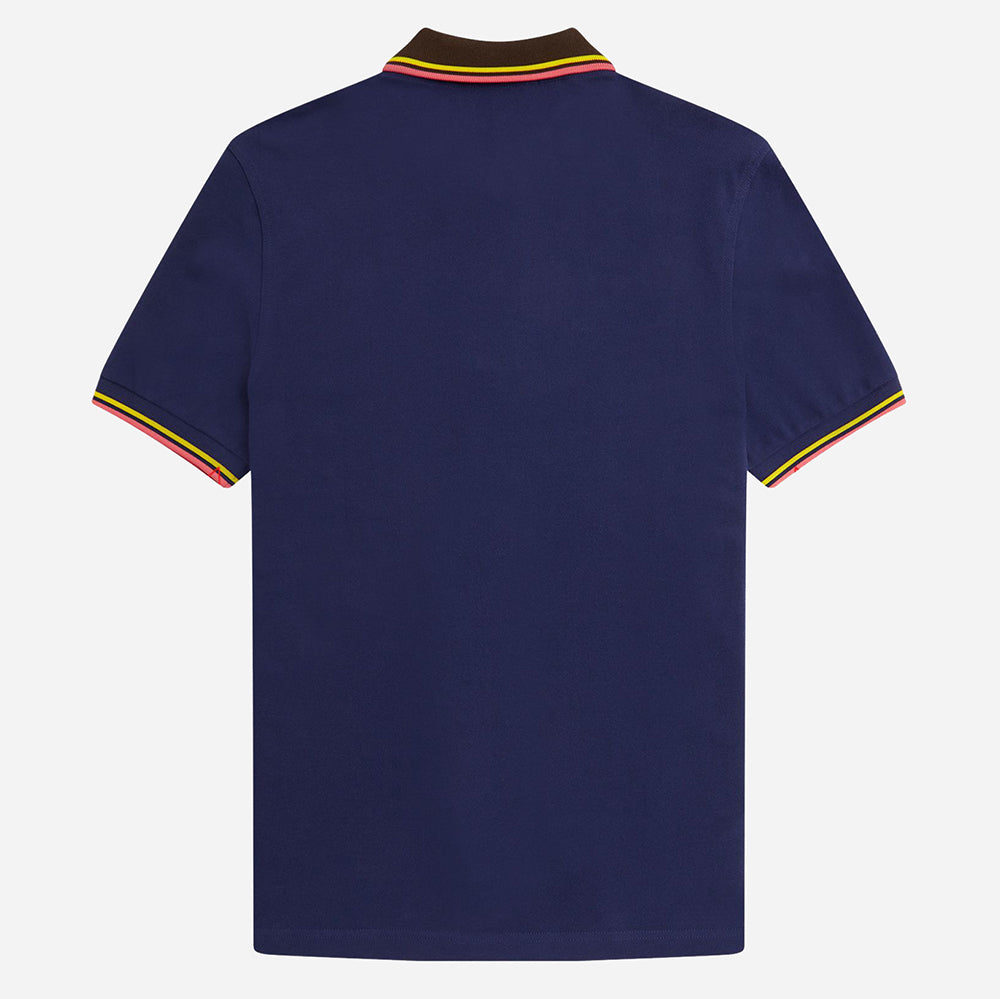 Fred Perry Checkerboard Shirt - French Navy