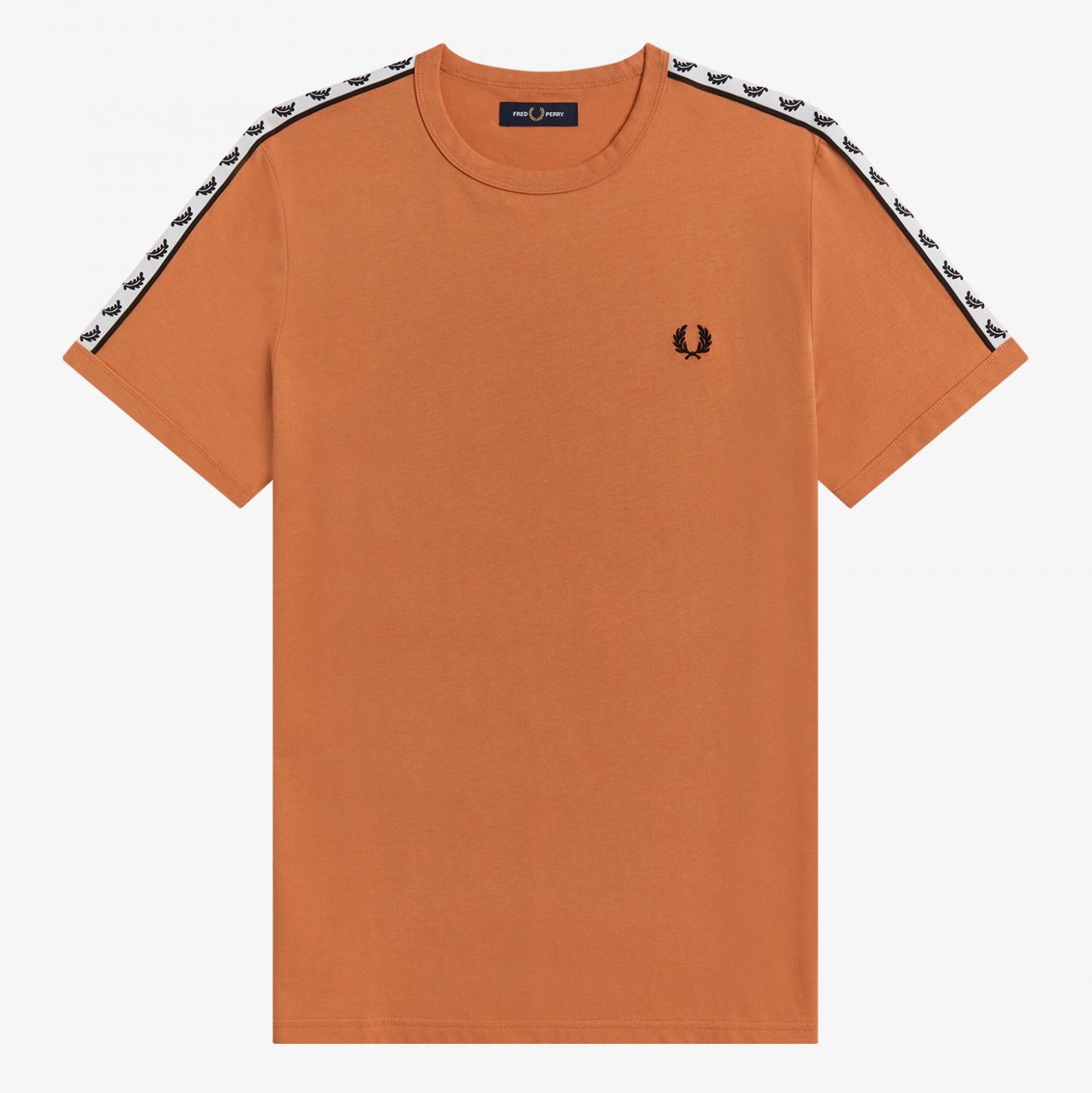 Fred Perry Taped Ringer T-Shirt - Court Clay