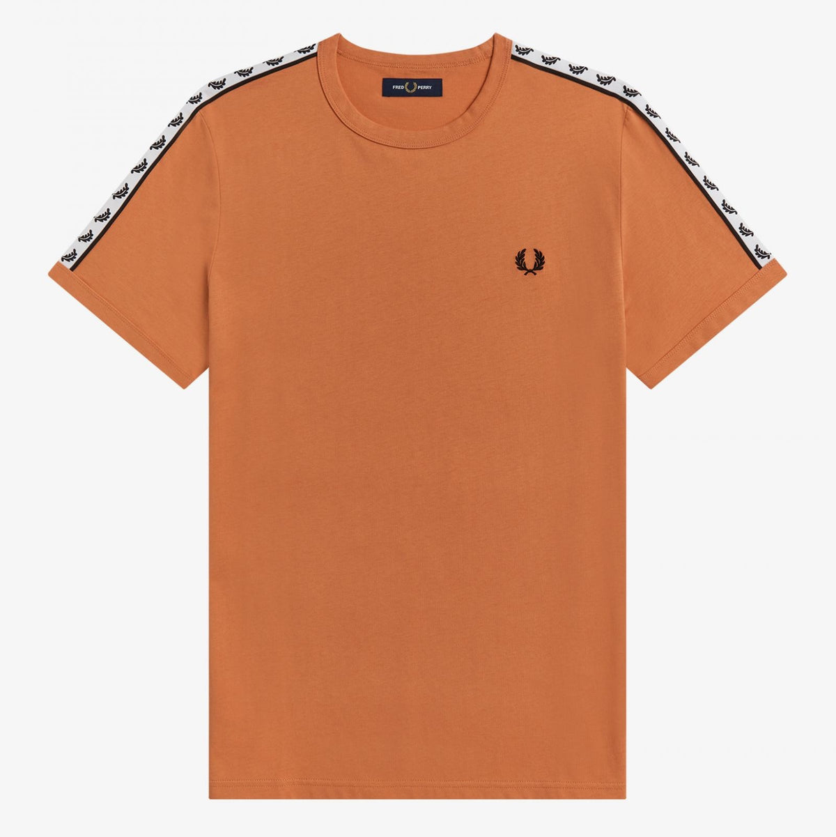 Fred Perry Taped Ringer T-Shirt - Court Clay