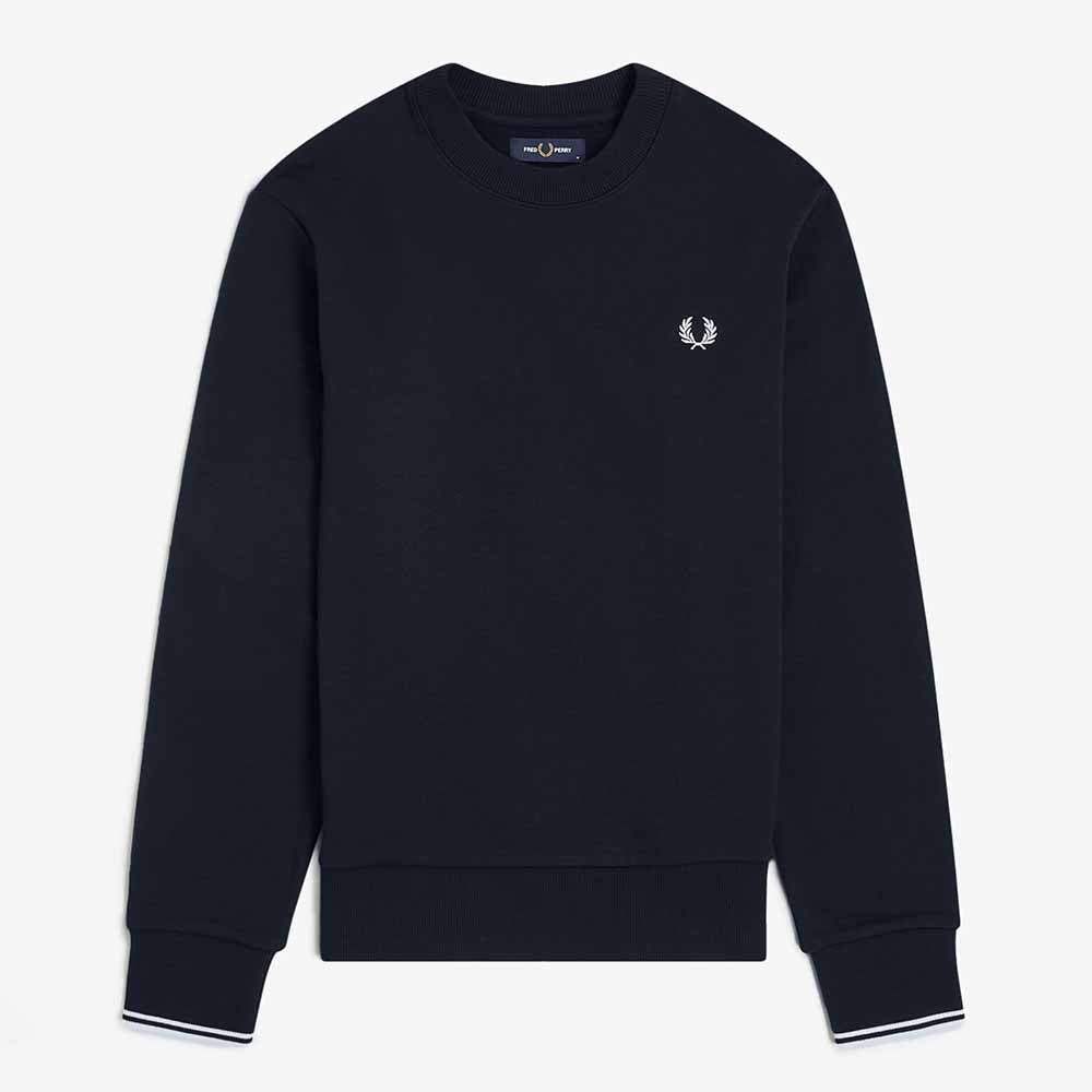 Fred Perry Crew Neck Sweatshirt - Navy