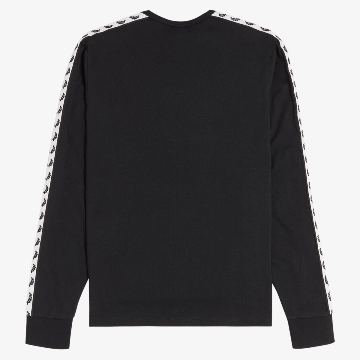 Fred Perry Taped Long Sleeve T-Shirt - Black