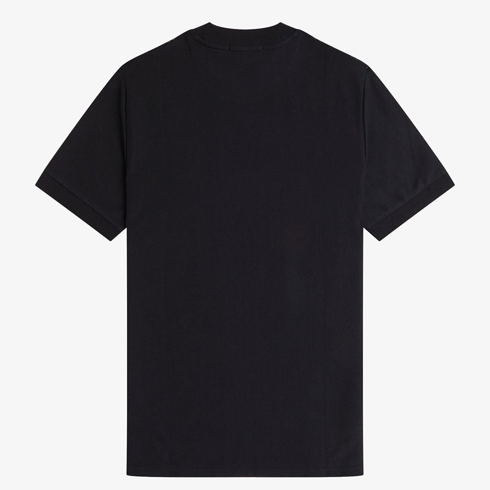 Fred Perry Striped T-Shirt - Black