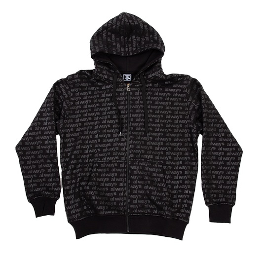 Always Do What You Should Do Mac Zip Up Hoodie - Black