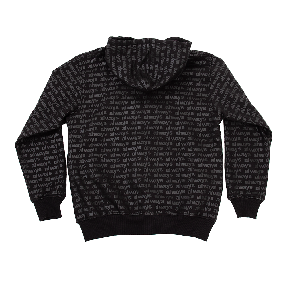 Always Do What You Should Do Mac Zip Up Hoodie - Black