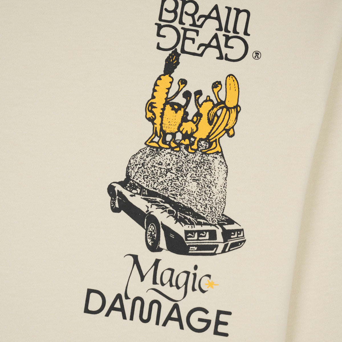 Brain Dead Magic Damage LS Tee - Ivory