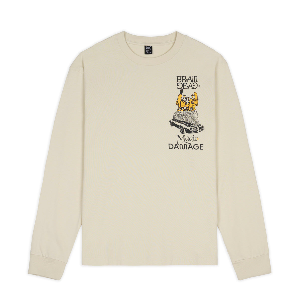 Brain Dead Magic Damage LS Tee - Ivory